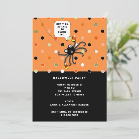 Invitation Ouverture d'Halloween (Debout devant)