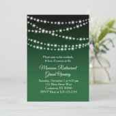 Invitation Ouverture du restaurant Grand Twinkle Lights vert  (Debout devant)