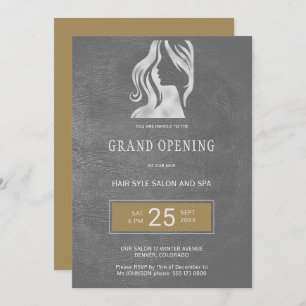 Invitation Ouverture exclusive du salon de beauté coiffeur él