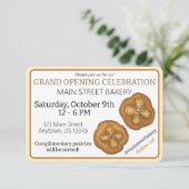 Invitation Ouverture Grand Magasin de Pâtisserie Boulangerie  (Debout devant)