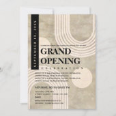 Invitation Ouverture grandiose abstraite moderne arc-en-ciel  (Devant)