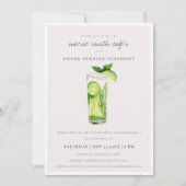 Invitation Ouverture grandiose Chic Mignon Boisson au citron  (Devant)