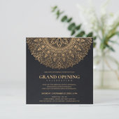 INVITATION OUVERTURE GRANDIOSE MANDALA ORNÉ CLASSE OR (Debout devant)