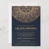 INVITATION OUVERTURE GRANDIOSE MANDALA ORNÉ CLASSE OR (Devant)