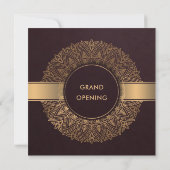 INVITATION OUVERTURE GRANDIOSE MANDALA ORNÉ OR CLASSIQUE BOUR (Dos)