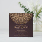 INVITATION OUVERTURE GRANDIOSE MANDALA ORNÉE OR CLASSIQUE BOU (Debout devant)