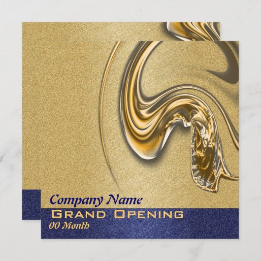 Invitation Ouverture, lancement, fonction, fête (Devant / Derrière)