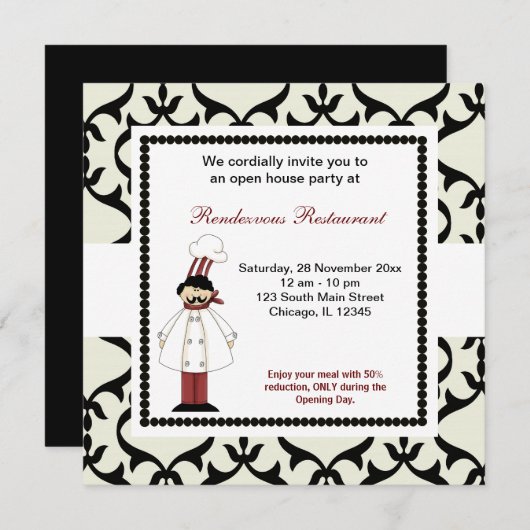 Invitation Ouverture officielle (Devant / Derrière)