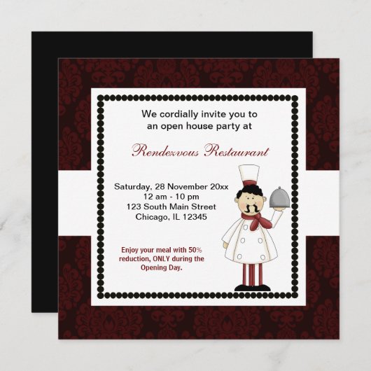 Invitation Ouverture officielle (Devant / Derrière)