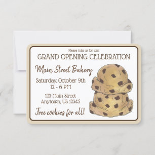 Invitation Ouverture officielle de la boulangerie de pâte à b