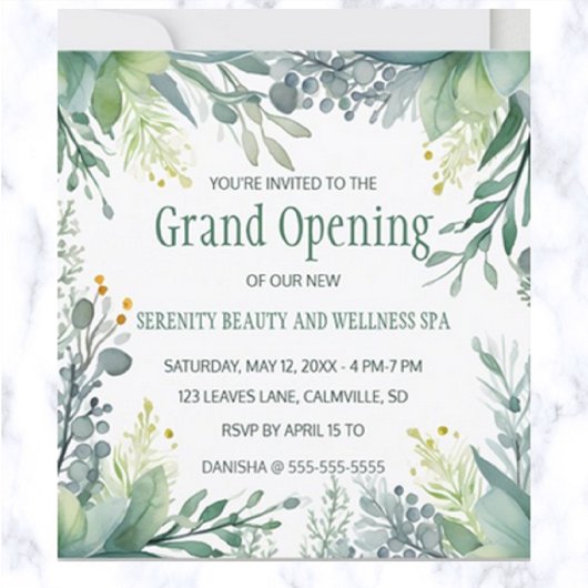 Invitation Ouverture officielle de l'Editable Greenery