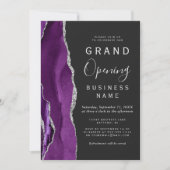 Invitation Ouverture officielle de l'entreprise Violet Agate  (Devant)