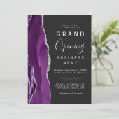 Invitation Ouverture officielle de l'entreprise Violet Agate  (Debout devant)