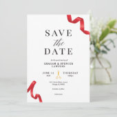 Invitation Ouverture officielle, réservez la date (Debout devant)