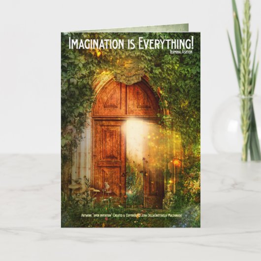 Invitation Ouvrez la grande salutation d'invitation (Devant)