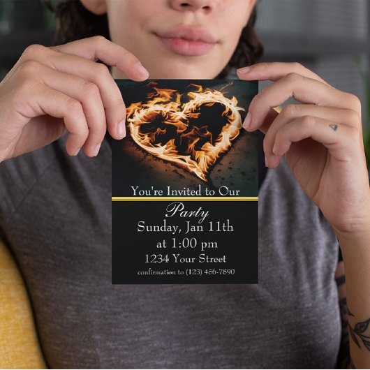 Invitation Ouvrez la voie à notre fête du feu !