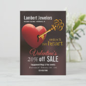 Invitation Ouvrez sa promotion des ventes de Valentine de (Debout devant)