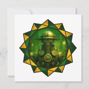 Invitation Ouvrier de construction Steampunk