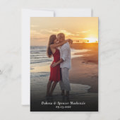 Invitation Ouvrir la barre (et le Mariage) | Simple Décontrac (Dos)