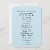 Invitation Ouvrir la fenêtre Plage Scène Paradise Tropical (Dos)