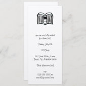 Invitation Ouvrir un livre (Devant / Derrière)