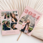 Invitation Oval Bold Classe moderne de 2024 Diplôme Photo