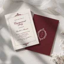 Oval Crest Vieille Fortune Rouge Bourgogne Fête de