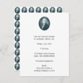 Invitation Oval du Portrait de George Washington (Devant / Derrière)