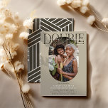 Invitation Ovale moderne photo et signature double anniversai<br><div class="desc">Moderne et élégant Double Invitation Anniversaire. Design propose une photographie ovale du duo d'anniversaire, l'élégante lettre 'DOUBLE' avec le texte Anniversaire Célébration dans le script signature sur le dessus et un simple modèle de fête d'anniversaire qui est facile à customiser avec vos propres détails. Les couleurs peuvent également être changées...</div>