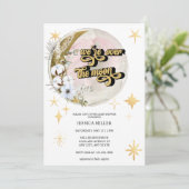 Invitation Over the Moon | Fête de Bébé Étoile (Debout devant)