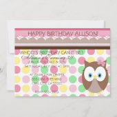 Invitation Owl Eyes (Devant)