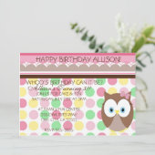 Invitation Owl Eyes (Debout devant)