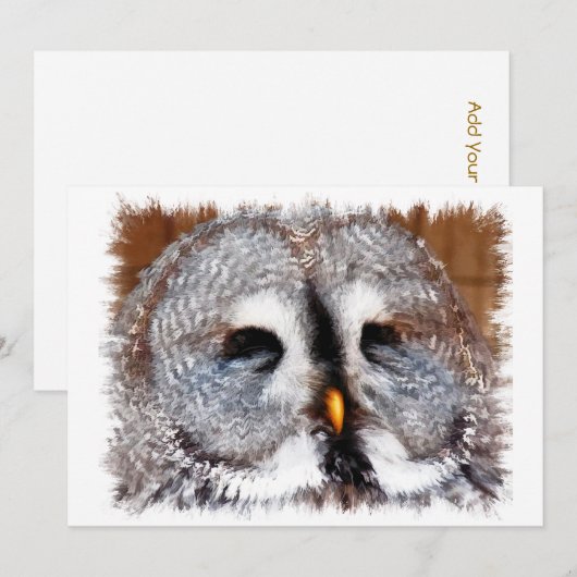 INVITATION OWLS (Devant / Derrière)