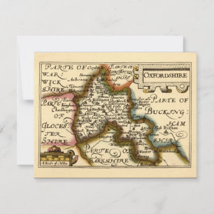 Invitation Oxfordshire Comté Angleterre Ancien Antiquaire Car