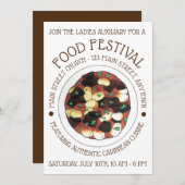 Invitation Oxtail et Broad Bean Stew Caribbean Food Festival (Devant / Derrière)