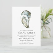 Invitation Oyster Pearl Party | Style Opale (Debout devant)