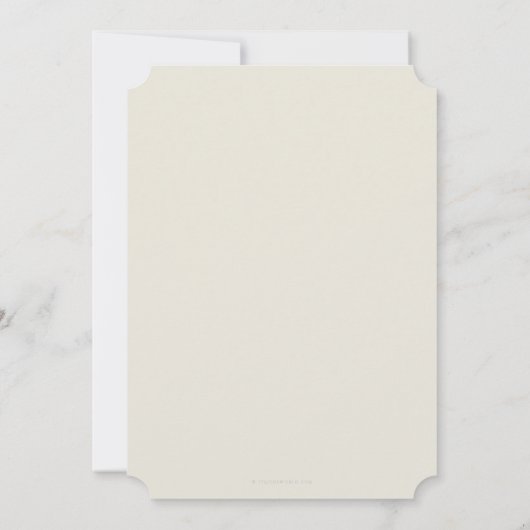 Invitation Oyster RD Caduceus+Laurel Wreath (Dos)