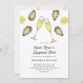 Invitation Oyster Roast Champagne Engagement  (Devant)
