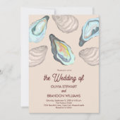 Invitation Oyster Roast Coastal Seaside Watercolor Wedding (Devant)