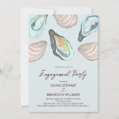 Invitation Oyster Roast Coastal Wedding Engagement Party (Devant)