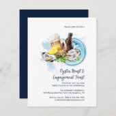 Invitation Oyster Roast Wedding Engagement Seafood Party (Devant / Derrière)