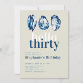 Invitation Oysters Bar Nautical Ocean Beach 30e anniversaire (Devant)