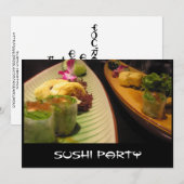 Invitation P6100089, Parti Sushi (Devant / Derrière)