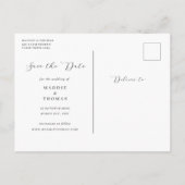 Invitation P de Faire-Part minimaliste moderne ave (Dos)