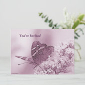 Invitation © P Wherrell Papillon contemporain sur buddleia (Debout devant)