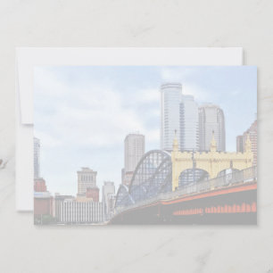 Invitation PA - Pont de Smithfield et Skyline de Pittsburgh