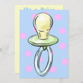 Invitation Pacificateur sur l'invitation de l'arrière - plan  (Devant / Derrière)