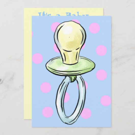 Invitation Pacificateur sur l'invitation de l'arrière - plan  (Devant / Derrière)