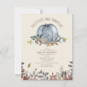 Invitation Pacificateurs + Citrouille Automne Automne Baby sh (Devant)