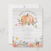 Invitation Pacificateurs + Citrouille Chute White Wood Girl (Devant)